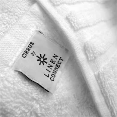 Cirrus Bath Towel 600gsm  70x135cm 100% Cotton Leisure White Header Bars