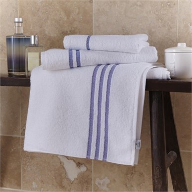 Stratus Bath  Towel  67x135cm 100% Cotton Leisure Blue Header Bars